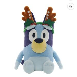 BNWT! 2Ft Jumbo Bluey Plush with Reindeer ears!